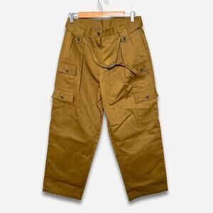 NWT The Frankie Shop adjustable khaki baggy cargo pants OS S M L